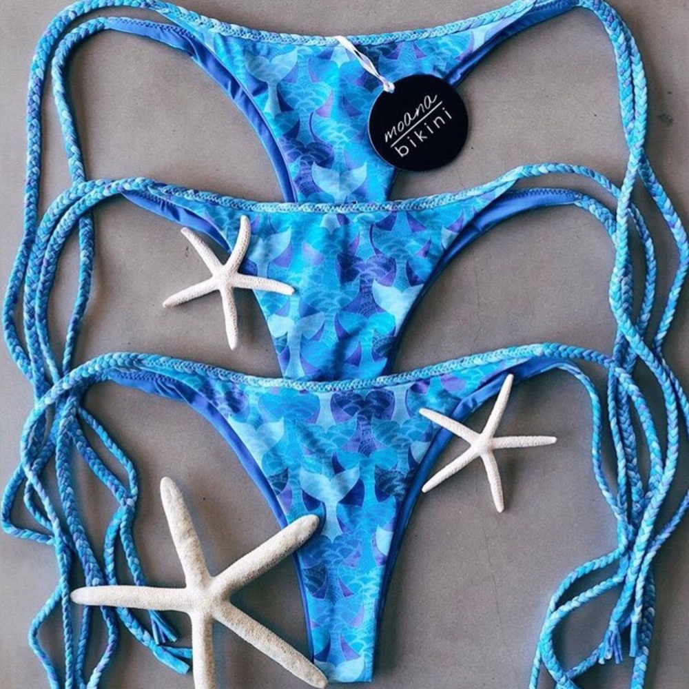Moana Mermaid Braided Reversible Bottom
